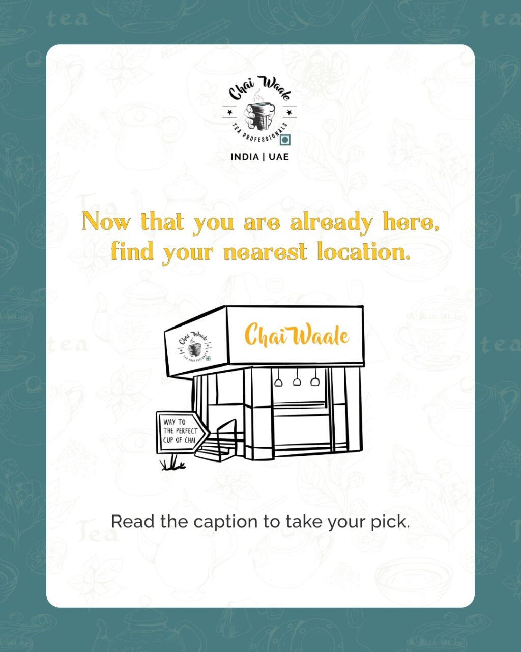 Instagram post from chai.waale. This post is in position 3.